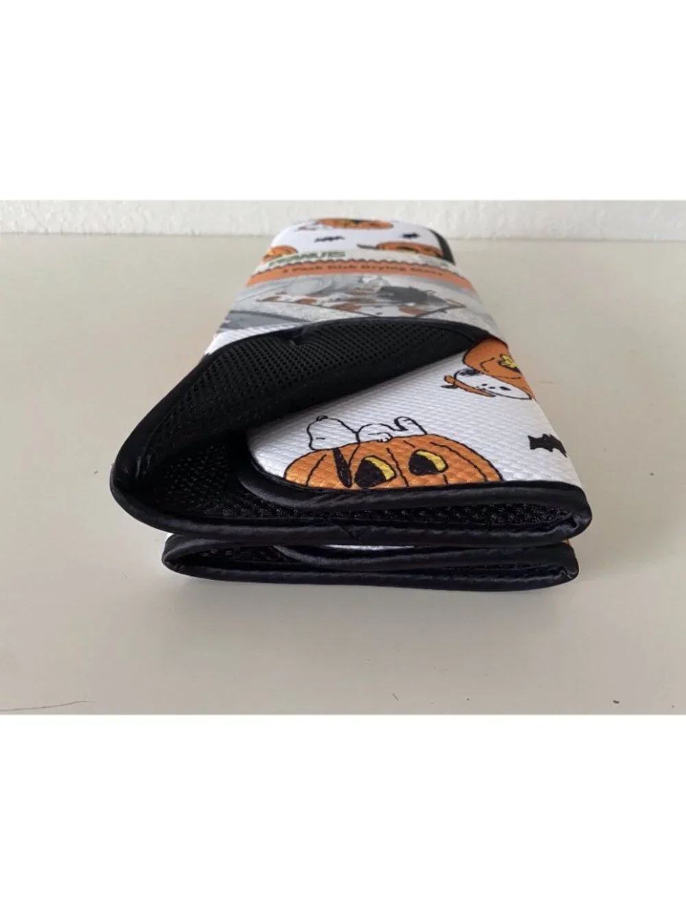 2 Pack Peanuts Snoopy Woodstock Halloween Pumpkin Dish Drying Mats 16 X 18” NEW